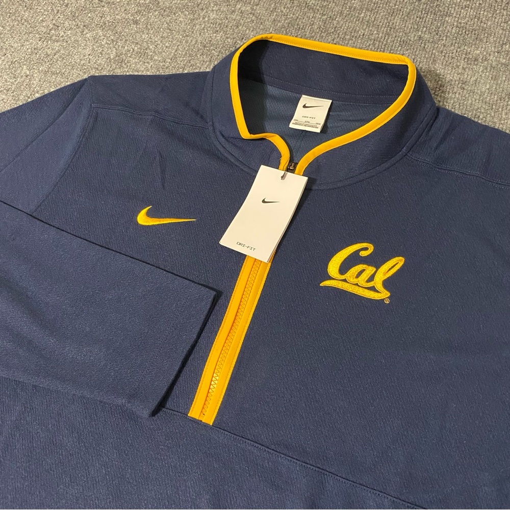 Nike Victory Dri Fit 1/4 Zip California Cal Golden Bears Mens 3XL Pullover NWT